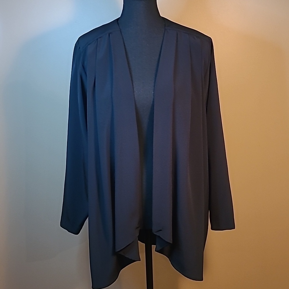 MARJORIE HAMILTON Vintage '80s Open Front, Polyester Lightweight, Shoulder Pads